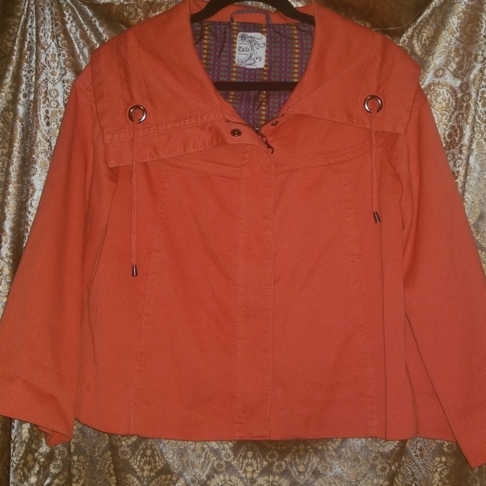 NWOT Anthro Tulle Cropped Jacket